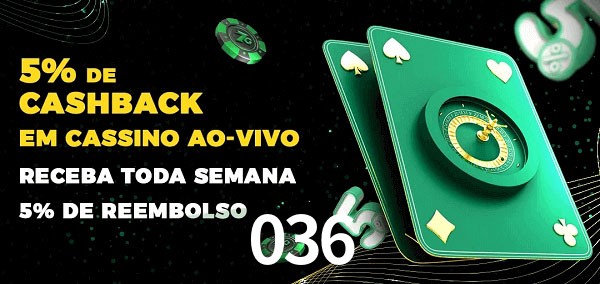 Promoções do cassino ao Vivo 036
